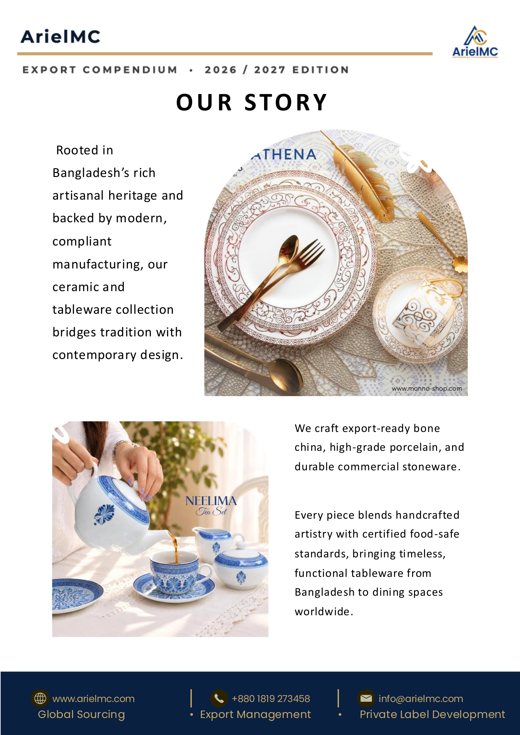 ArielMC Ceramic & Tableware Catalogue