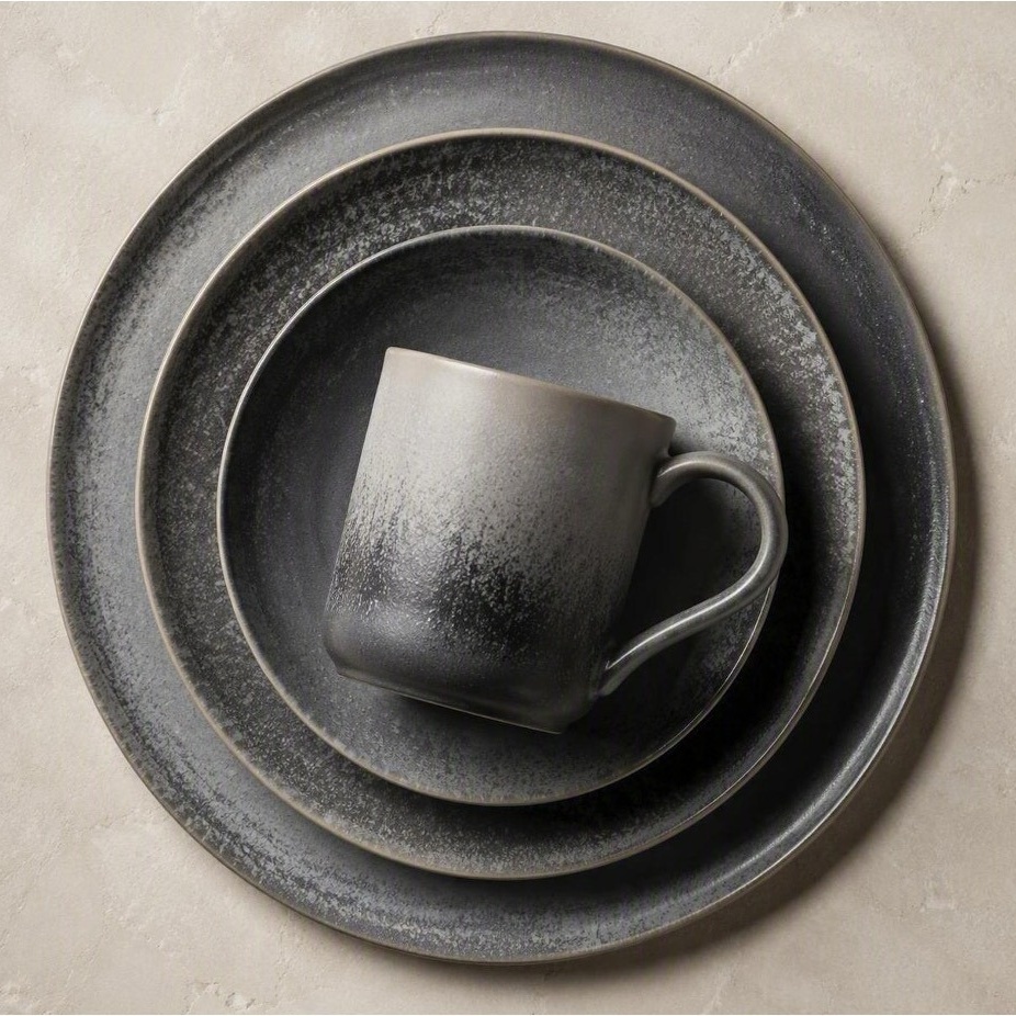ArielMC Artisan Reactive Glaze Stoneware Tableware Suite