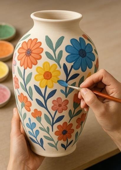 Tribal Jute Vase